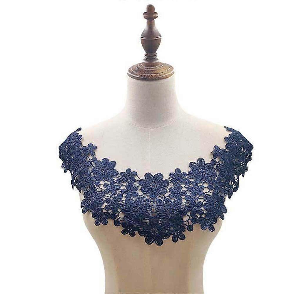 Látkový oděv Vyšívaný řemeslný šicí materiál Krajkový výstřih Látkový nášivka Krajkový límec