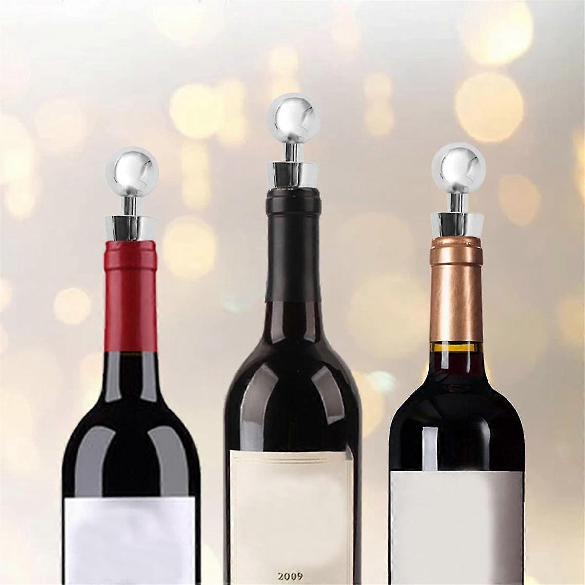 Wine Stopper Bottle Stopper -Wine Saver, Reusable Wine Corks for Beverage, 8-Pack Silicone Wine Stop