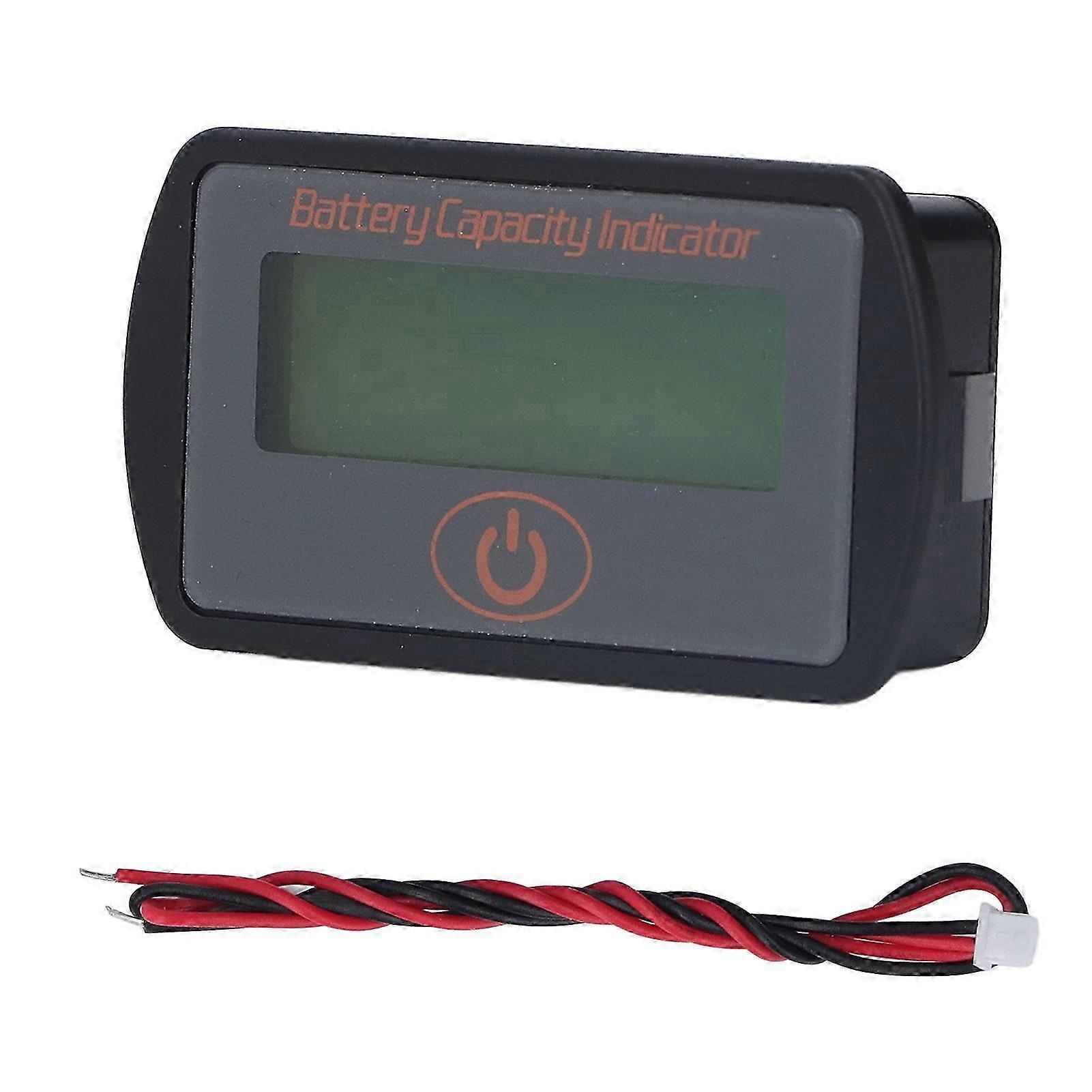 Battery Meter Waterproof Lithium Battery Power Display Panel Capacity Voltage Indicator Monitor for RV Vehicle 3 Series