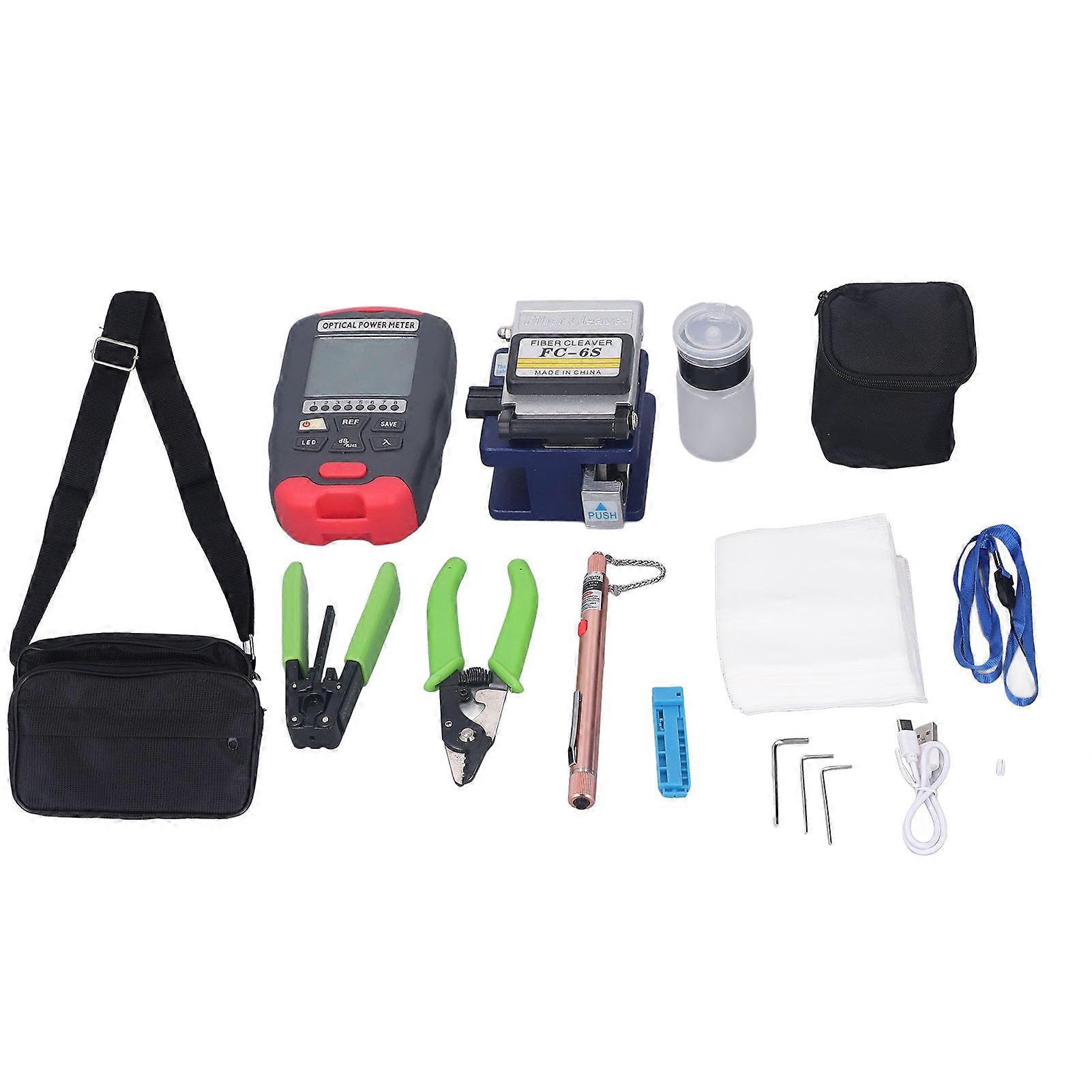 Optic Tool ‑70 To +10dbm Mini Power Meter 50KM Visual Fault Locator Fiber Cleaver FTTH Tools Kit