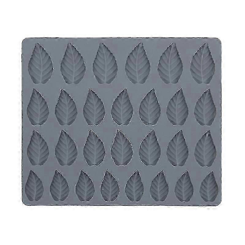 24-hole Silicone Leaf-Shaped Mold for DIY Crafts