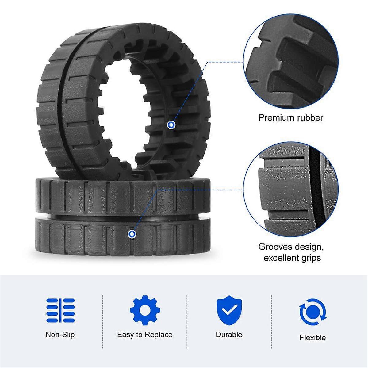 Non-Slip Replacement Wheel Tires for M6 (6110)