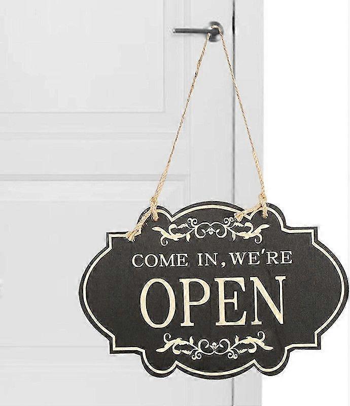 Open And Closed Sign, Double-sided Wooden Open Closed Sign, Rustic Wooden Closed Signs For Door, Open Closed Door