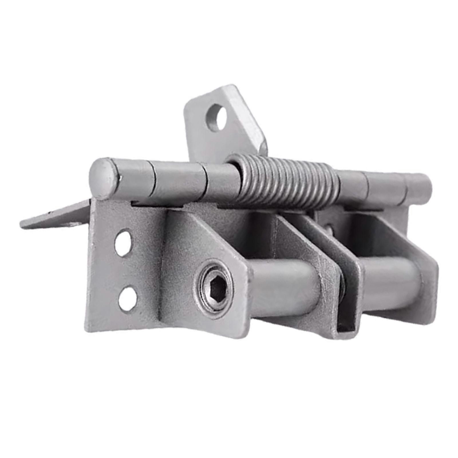 Self Closing Door Hinges 90 Degree Positioning Automatic Closing Door Closers Spring Hinge Hardware Easy to Install Silver