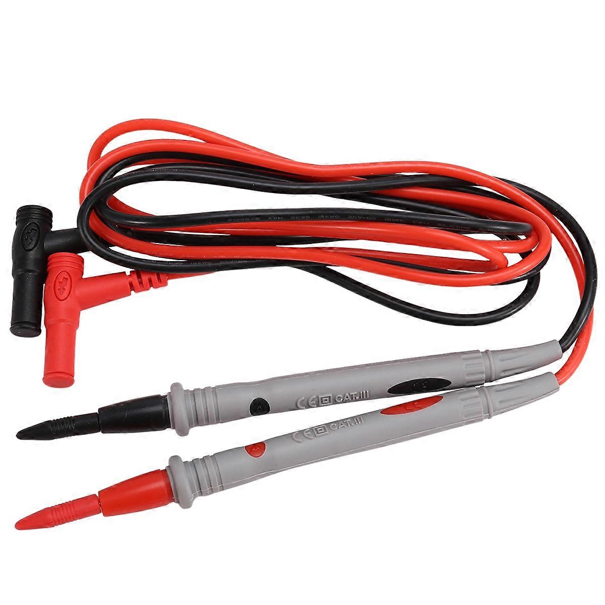 Tester Probe Pen Multimeter Pen Silicone Test Leads 20A 1000V Replaceable Needle Probes Tester Cable