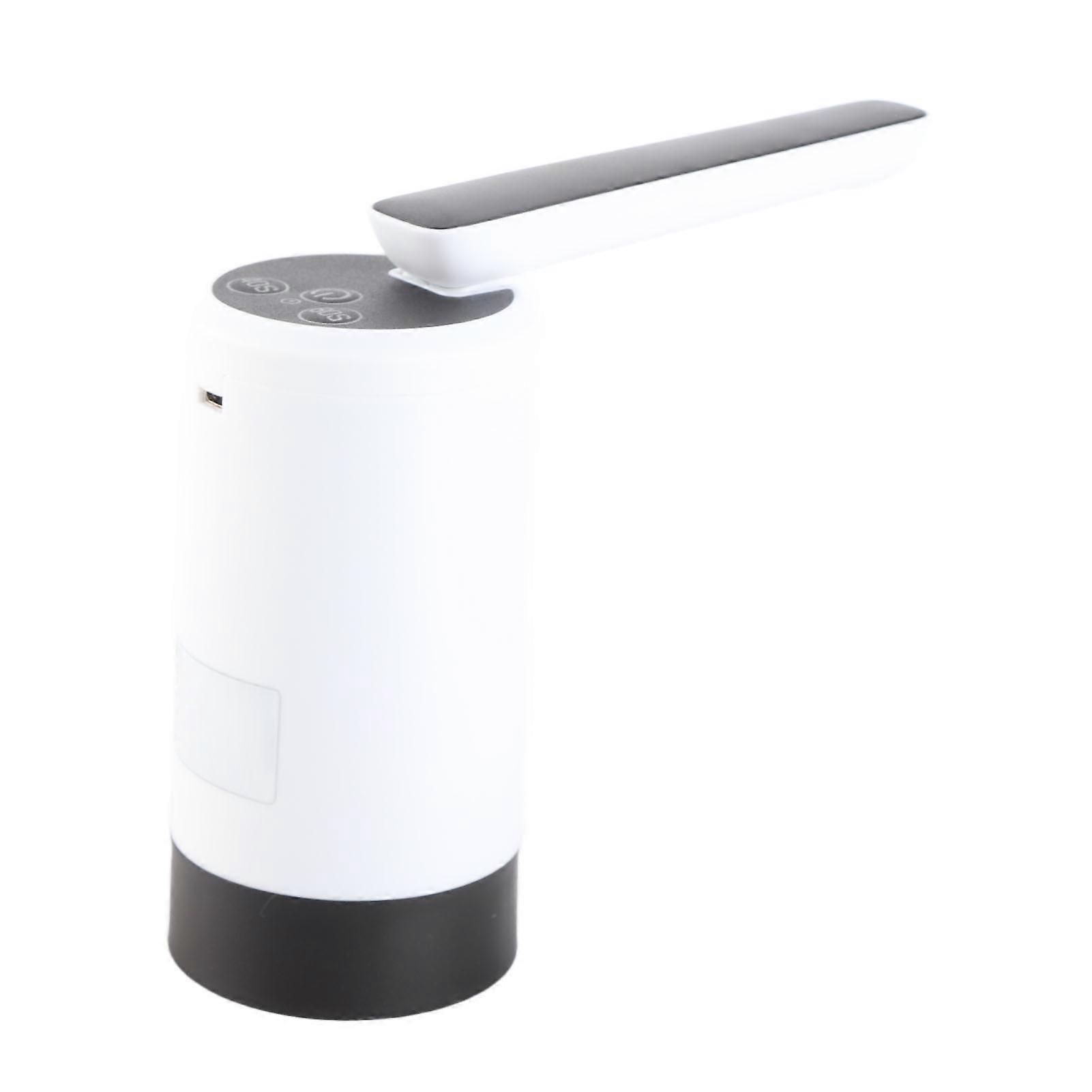 Foldable Electric Water Bottle Pump Dispenser 0.75L White 3-Button