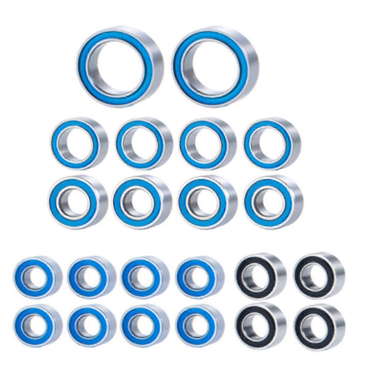 22PCS Rubber Sealed Ball Bearing Kit for 1/18 TRX4M RC Car