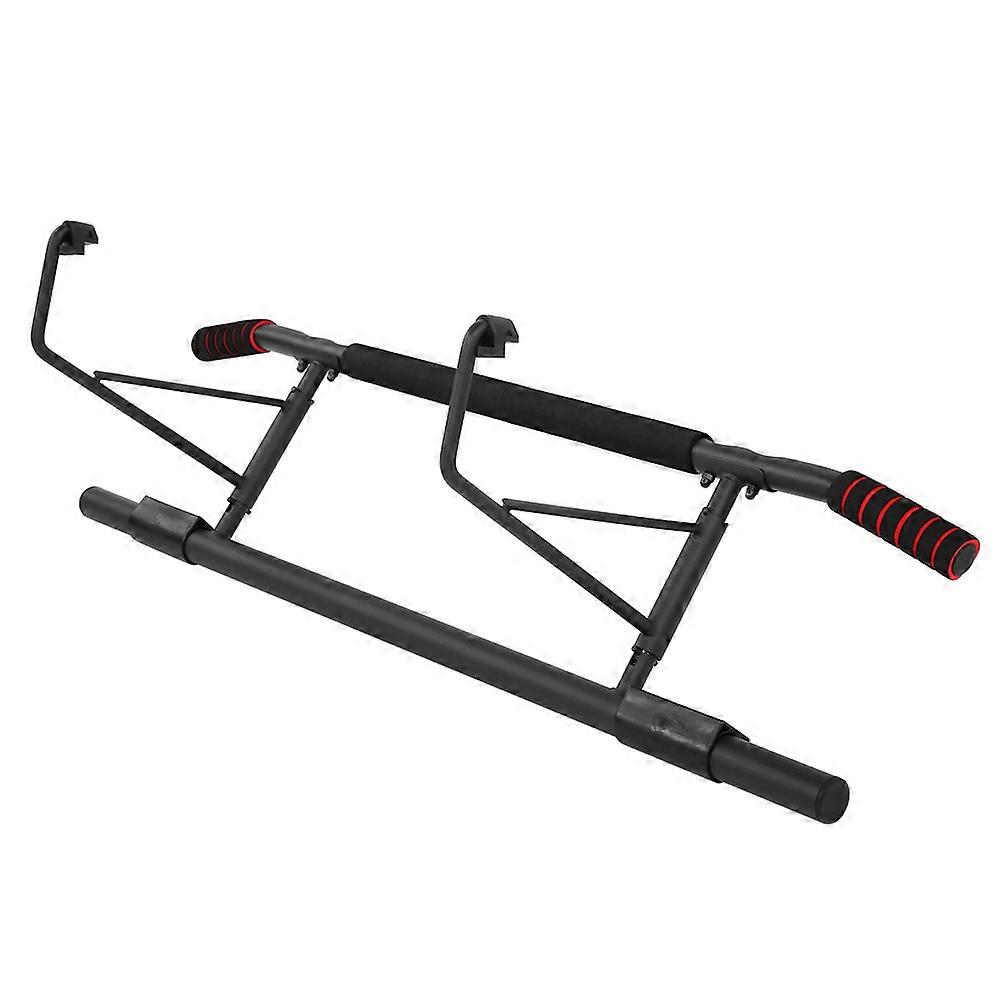 Screwless Doorway Pull Up Bar with Curved Handle, Pull Up Bar for Home Gym Exercise