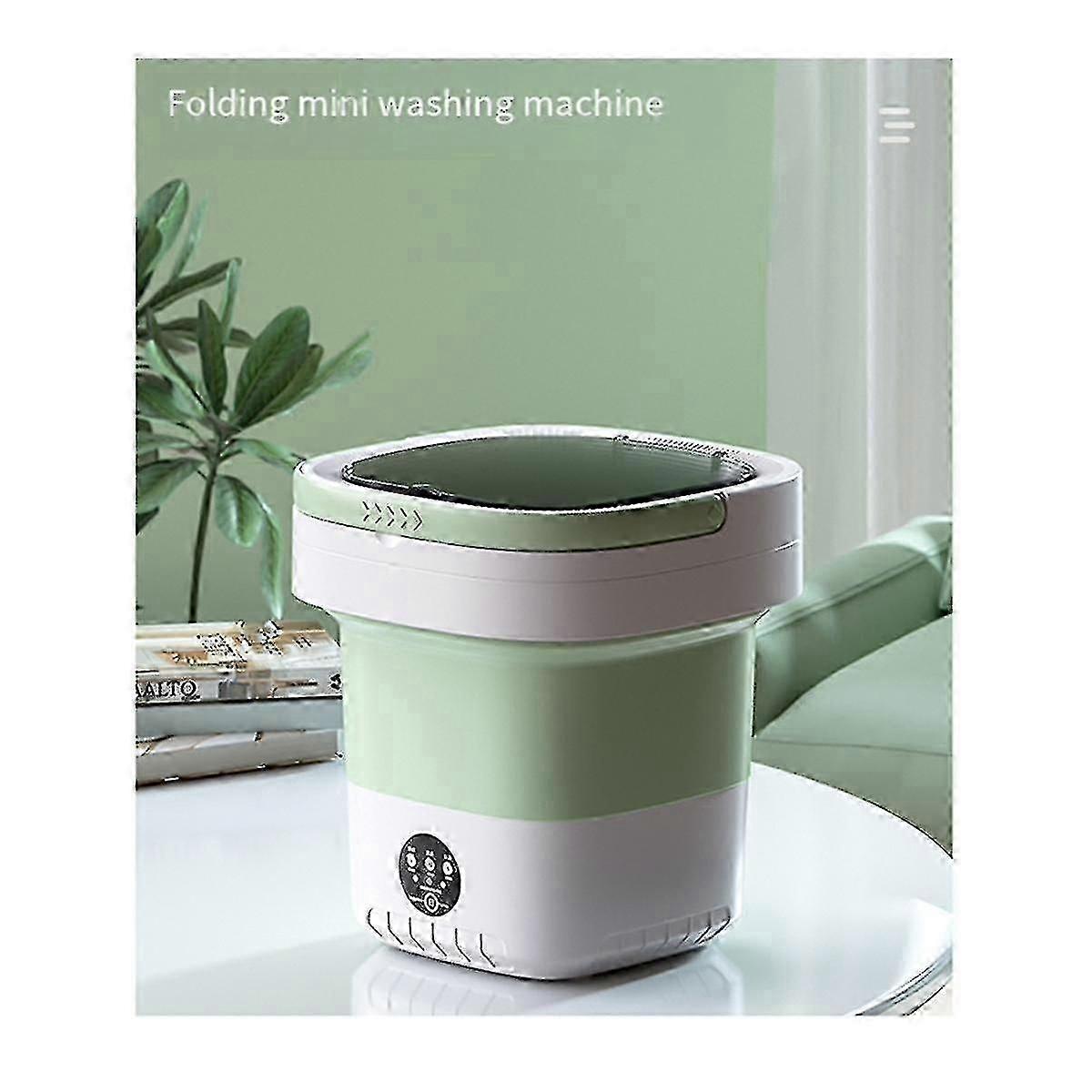 3color/Mini Folding Washing Machine 12L Capacity Automatic Home Portable Multifunction Baby Underwear Washing Machine EU Plug C
