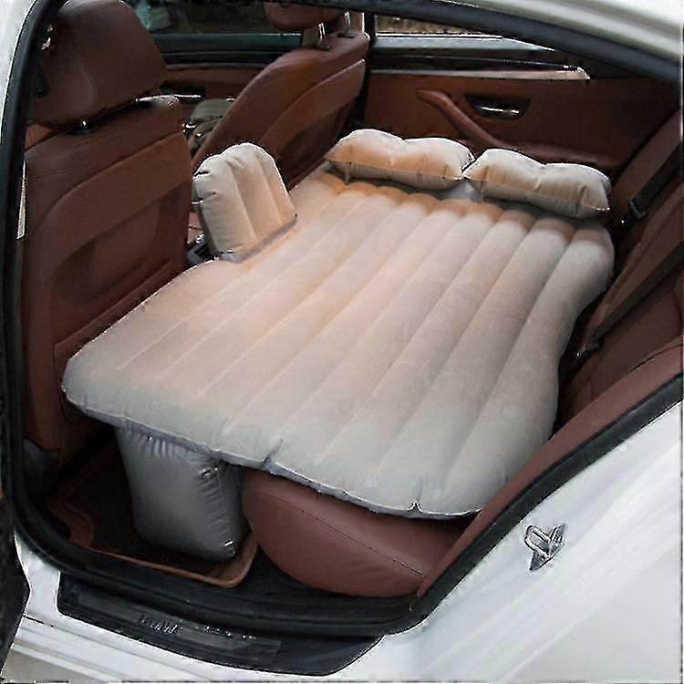 Car Travel Bed Automotive Air Inflatable Mattress Camping Sofa Rear Seat Rest Cushion Rest Sleeping Pad With Hand Pump Universal