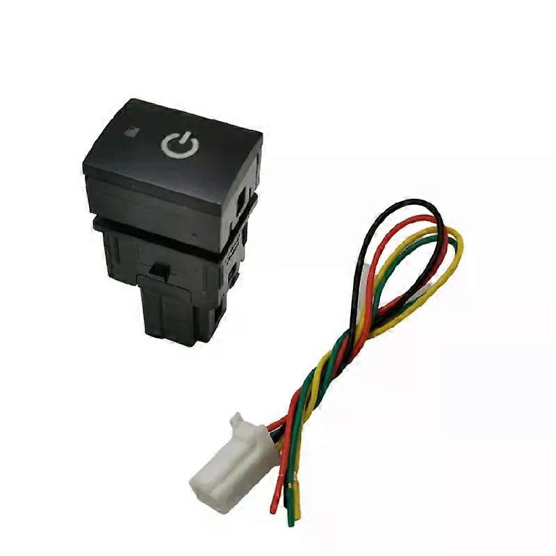 1PC Auto Front Fog Lamp Bar Push Button Music Switch Radar Power On Off Supply Switch compatible for Nissan KICKS SYLPHY 2019 2020 2021