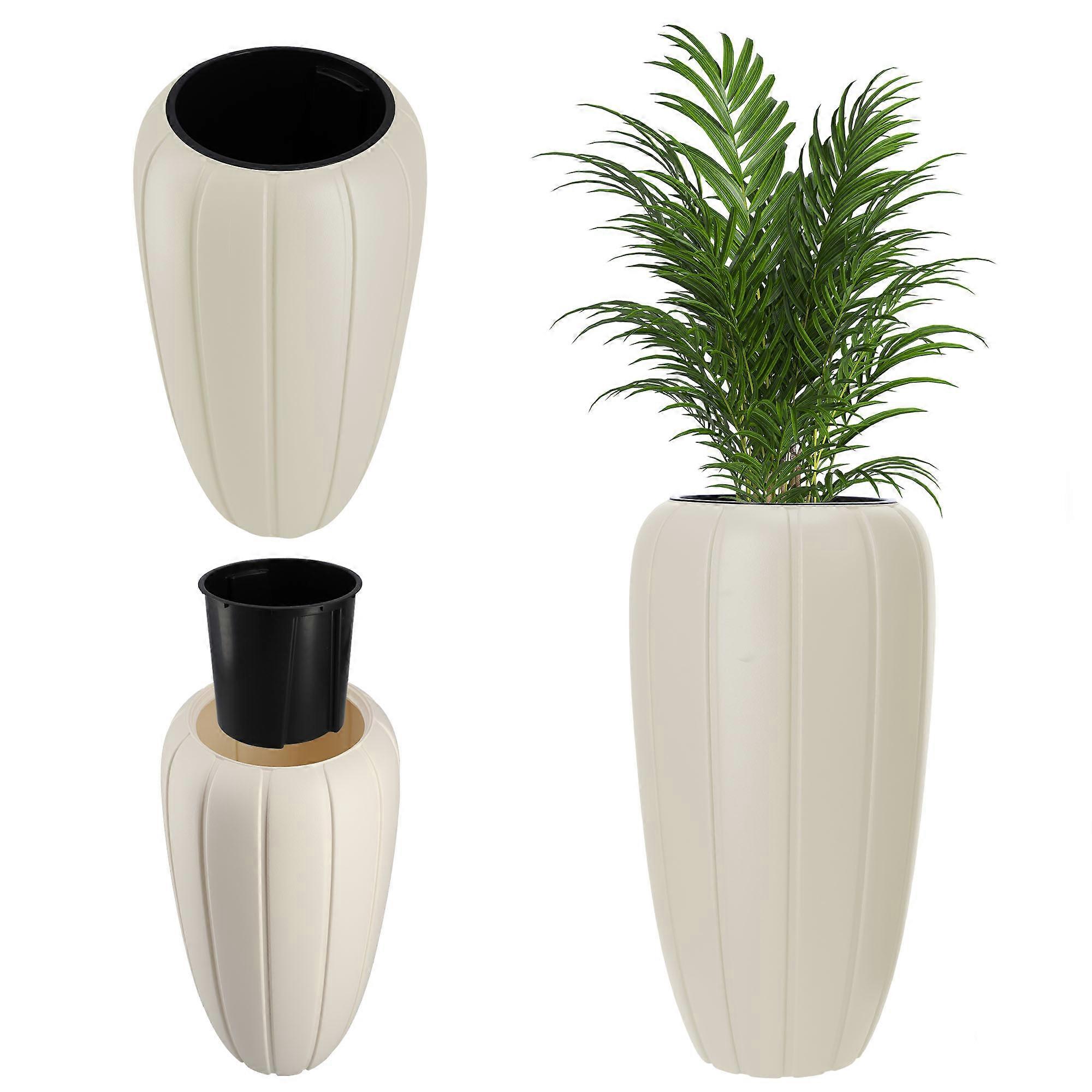 KADAX Blumentopf + 3D Creme Einsatz 75cm