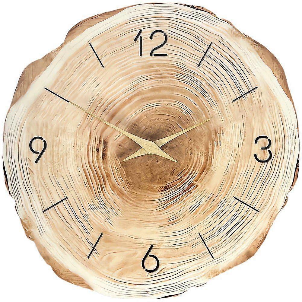 Modern Simple Art Silent Rustic Wall for Clock Living Room Home Dining Decoration