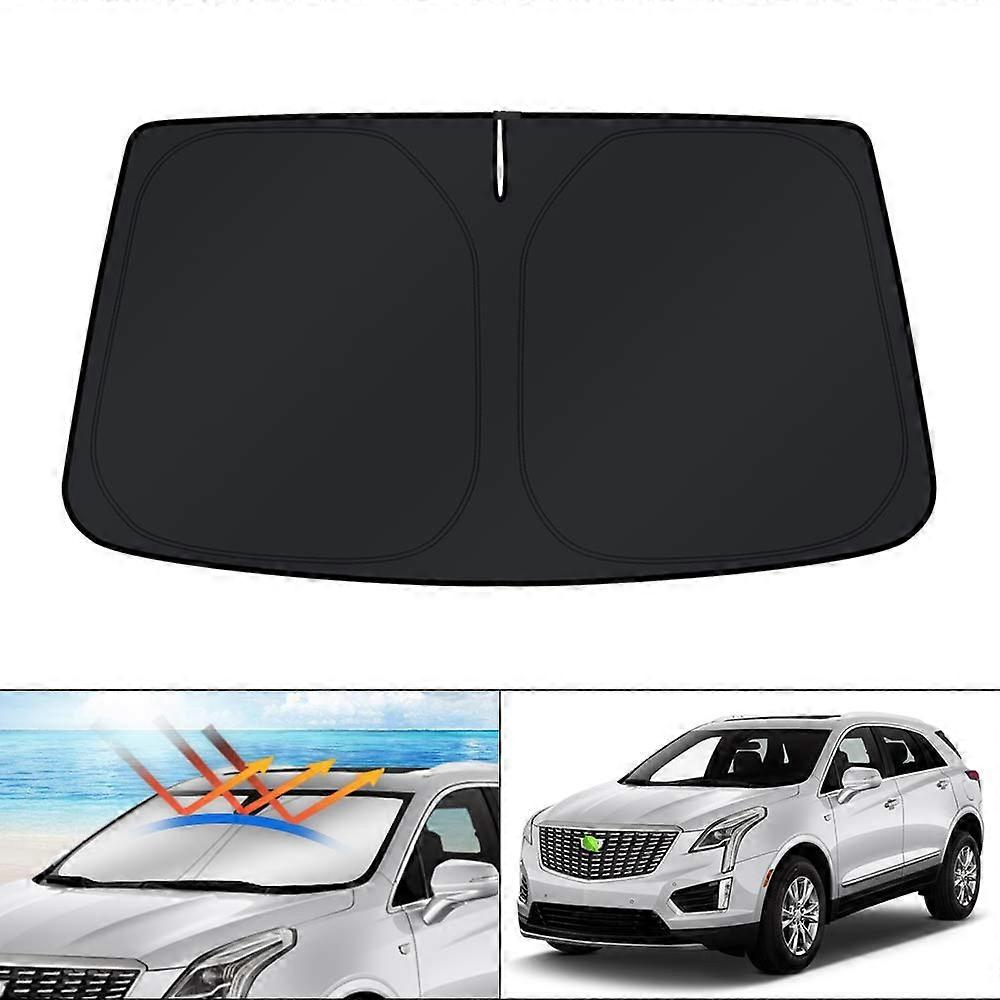 Windscreen Sun Shadow for 2017 Cadillac XT5 Accessories, Foldable Window Shade, UV Ray Protection, Lightweight Material