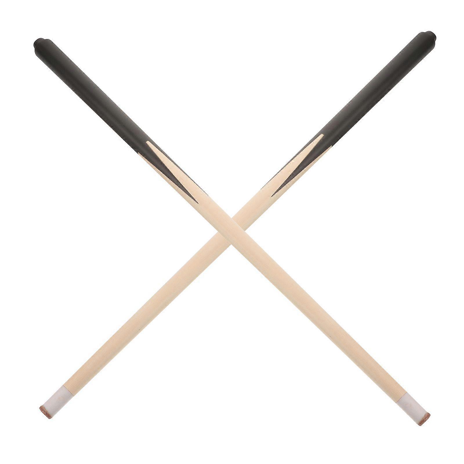 2pcs Pool Cue Wood Billiard Cue Stick Convenient Cue Stick Short Pool Cue Sticks