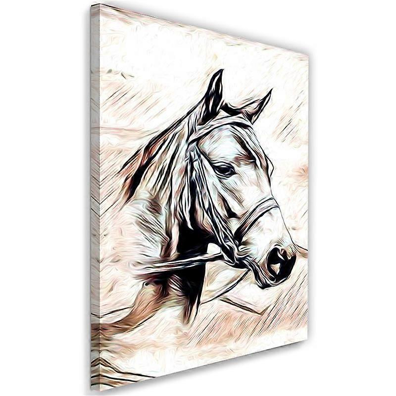 Impression sur toile, Cheval peint - 70x100