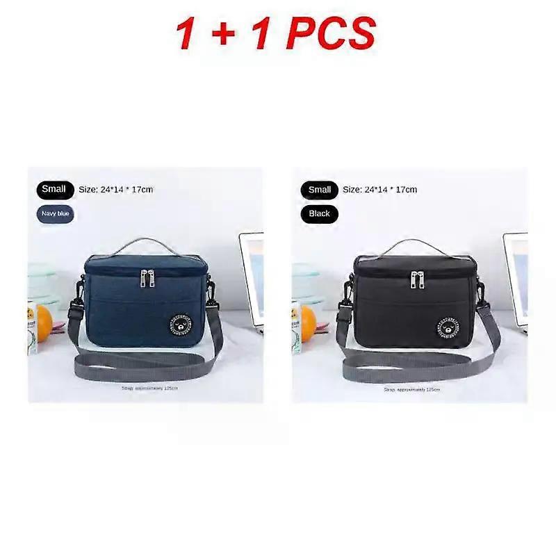 Portable Lunch Bag Food Thermal Box Waterproof Office Cooler Lunchbox With Shoulder Strap Insulated Case