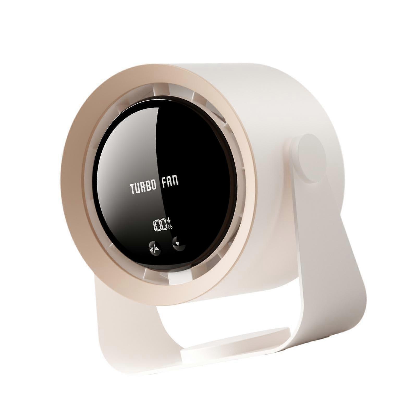 Compact Desktop Fan for Quiet Cooling at Home Or Office, Khaki