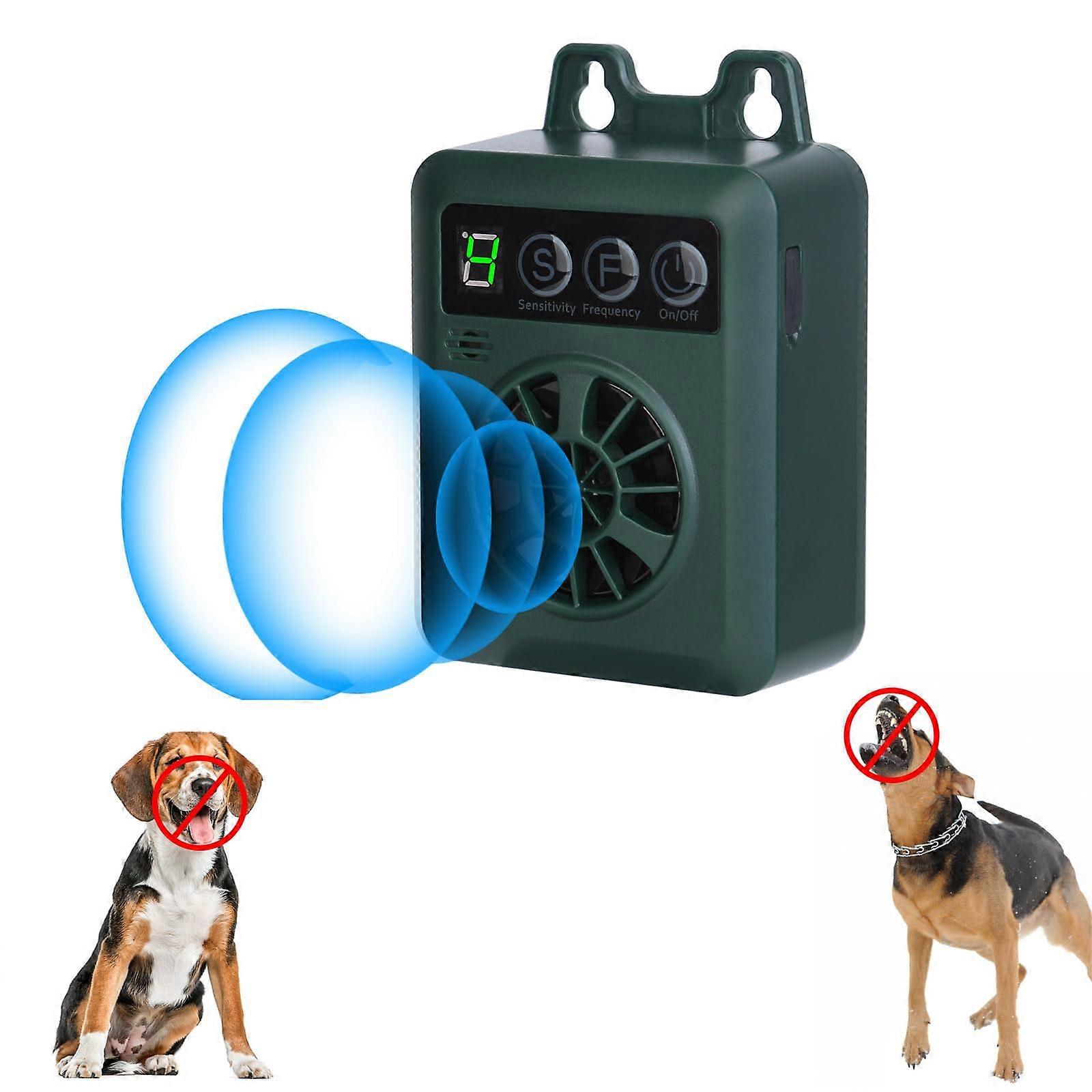 Anti Barking Device for Dogs - Ultrasonic Bark Deterrent 49.2ft Range, Rechargeable, Waterproof, 4 Frequency Settings