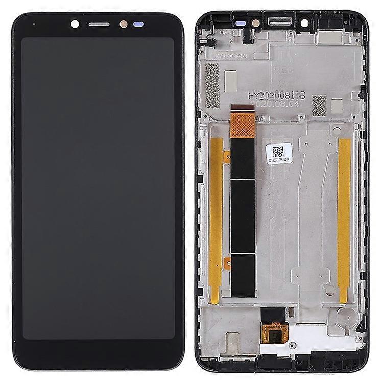 Compatible For Alcatel 1V (2019) 5001 Grade B LCD Screen and Digitizer Assembly + Frame Part (without Logo)