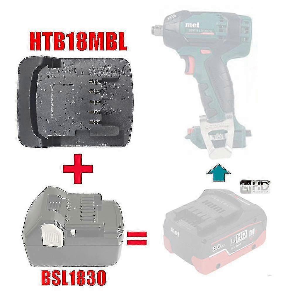 Hitachi 18v Lithium Battery Converter Adapter To Metabo 18v Lithium-ion Batteries Power Tools