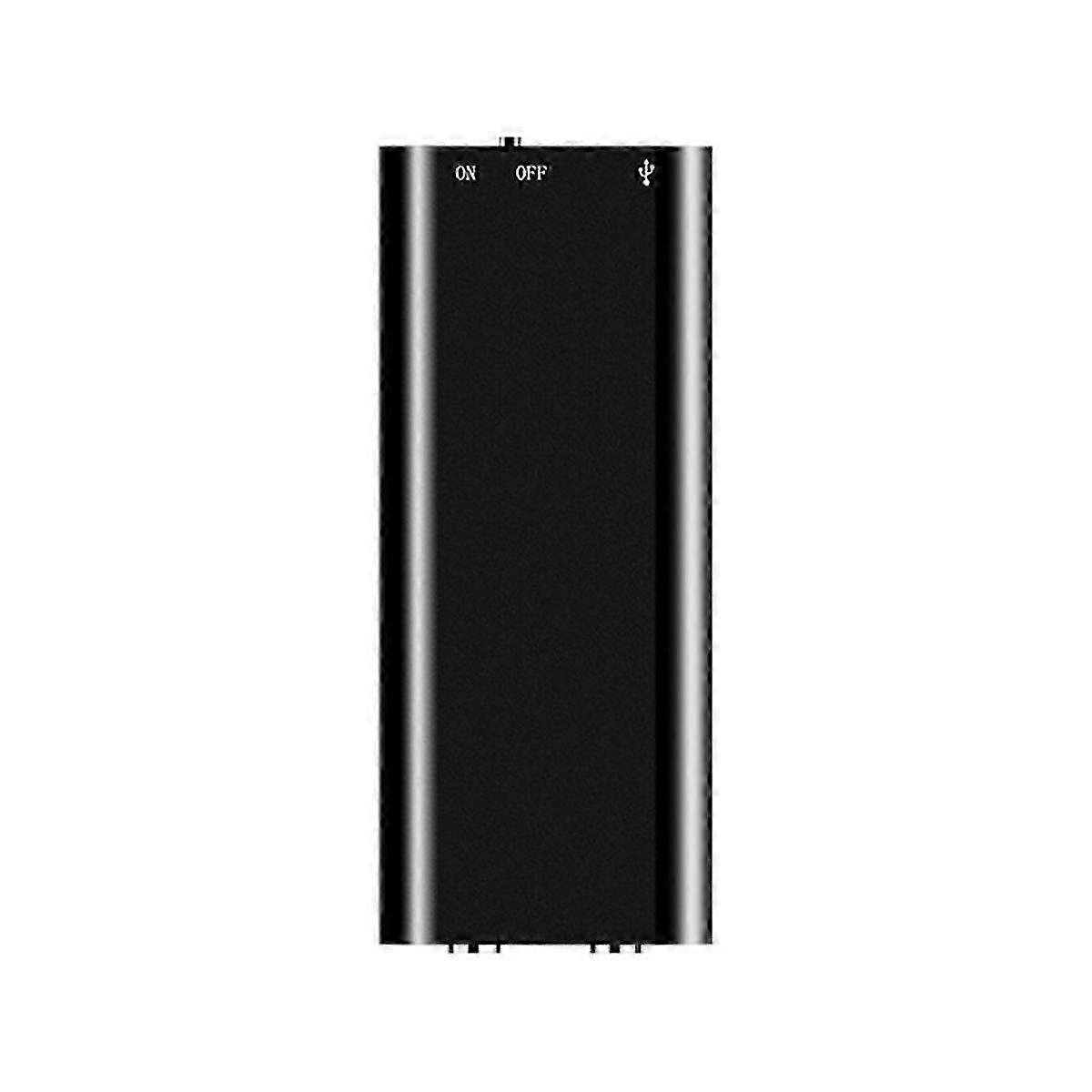 UltraThin Voice Recorder Digtal Sound Activated Dictaphone Noise Reduce Record Encrypt Documen MP3 Player Style:16G