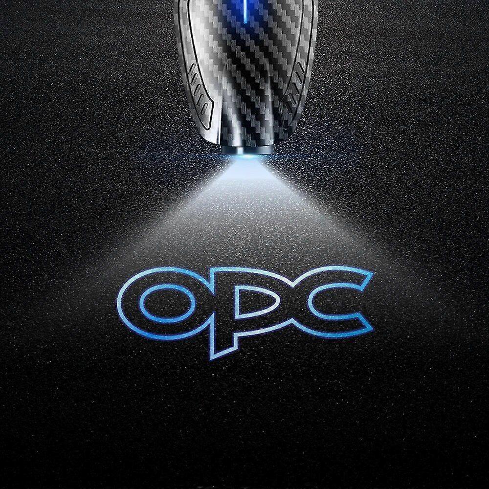 2pcs USB Rechargeable OPC Line Logo Car Door HD LED Lamps Projector Courtesy Welcome Lights For Opel Zafira Insignia Mokka Regal