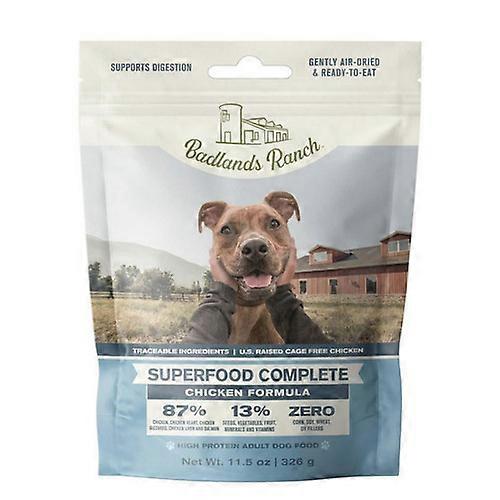 バッドランズ ランチ エアドライ スーパーフード コンプリート チキン フォーミュラ ドッグ、11 オンス (6 ケース)