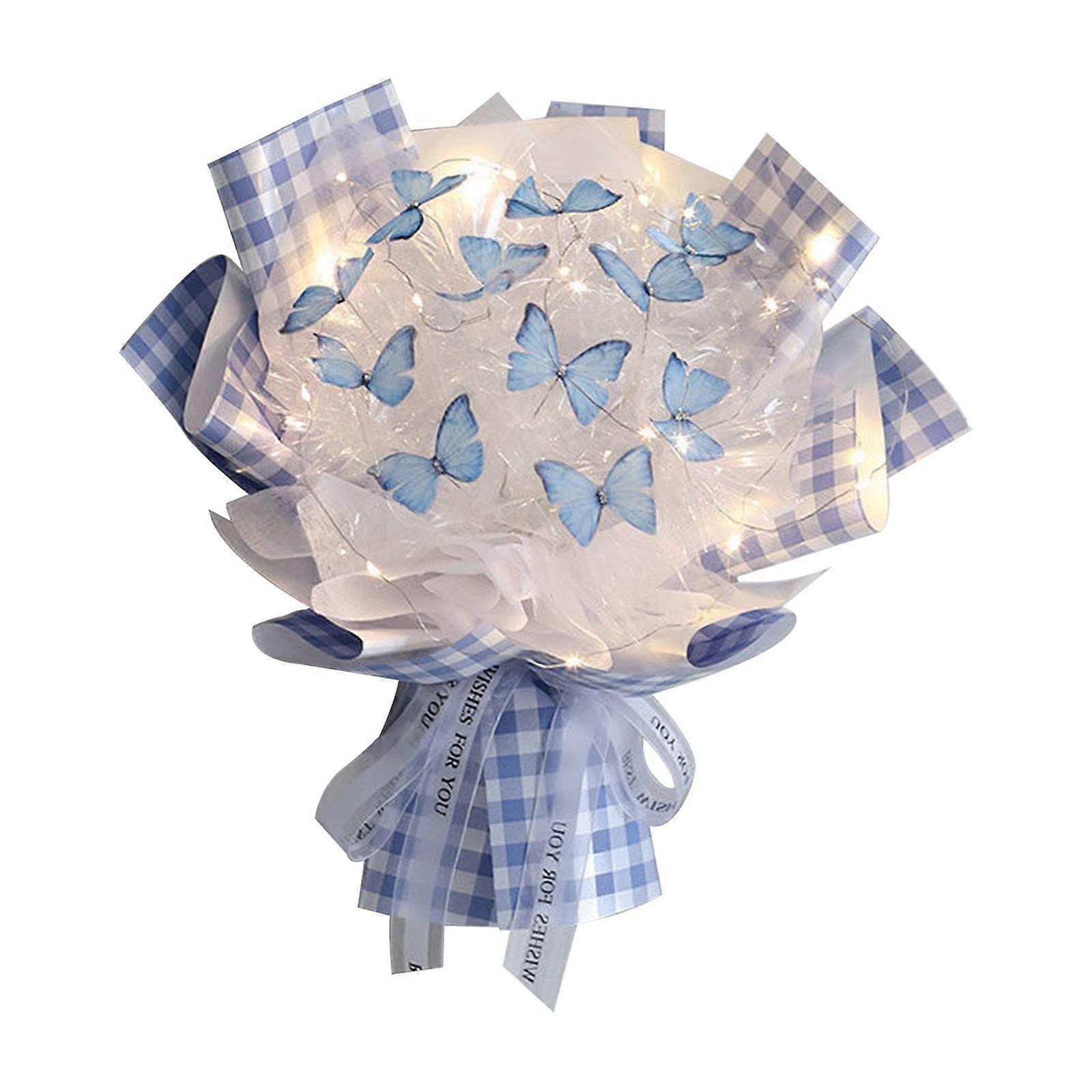 bride bouquets Blue 33 Butterfly