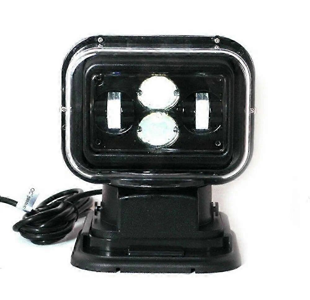 12V 60W LED Search Light with 360-Degree Remote Control and Boat/Marine Offroad Driving Lamp