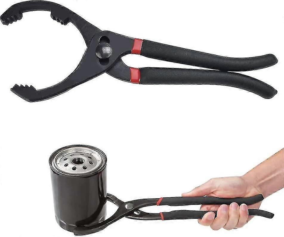 Oil Filter Pliers Oil Filter Wrench Adjustable Oil Filter Strap Wrench Removal Tool For Motorcycles,