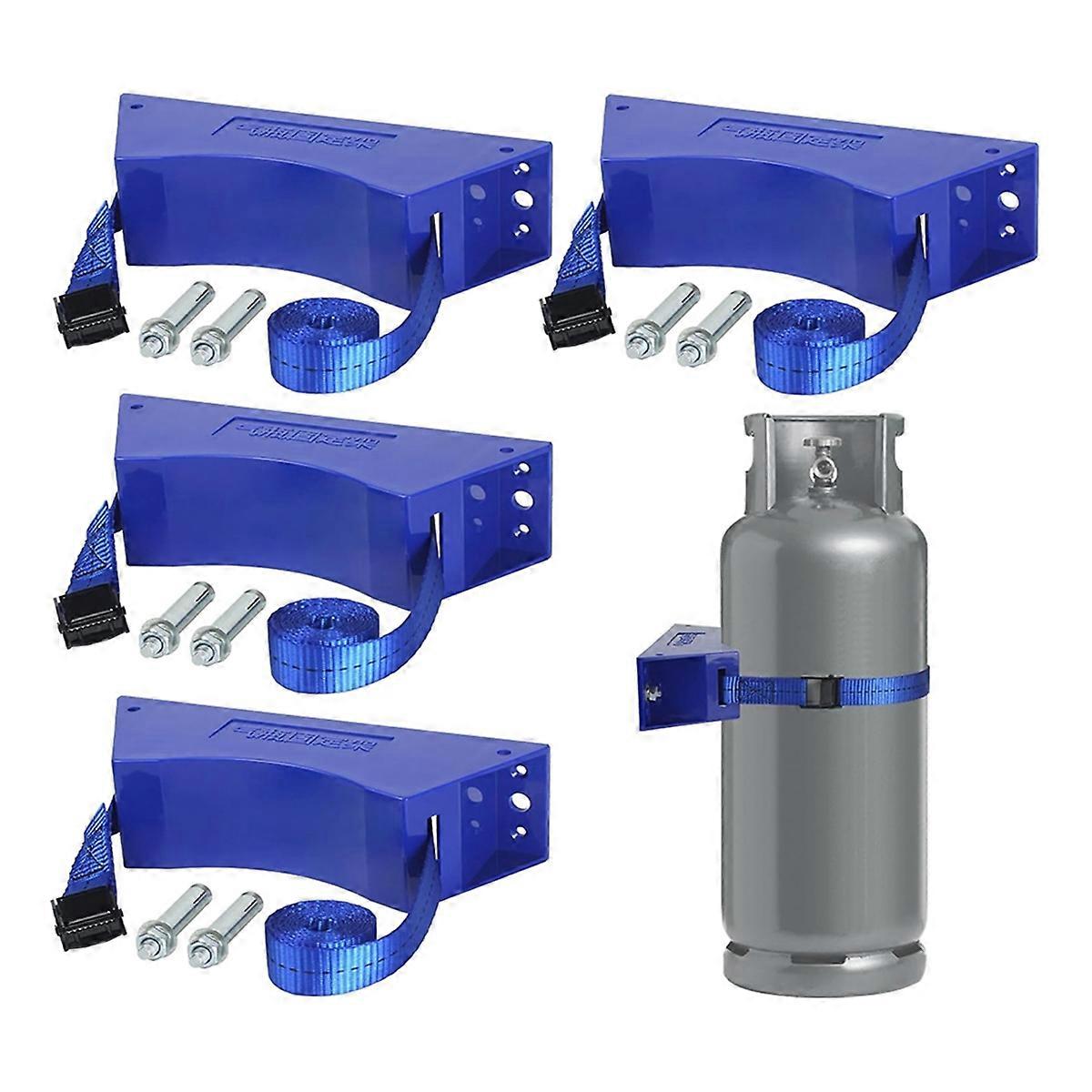4 Piece Propane Tank Holder, Cylinder Holder, Propane Tank Holder,B
