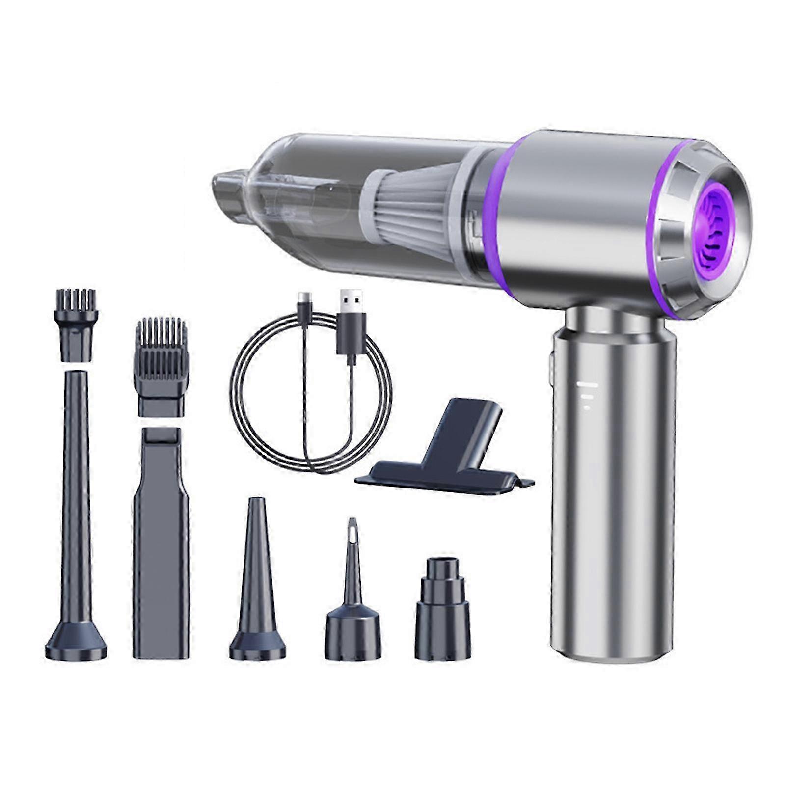 Auto Čistič Výkonný Přenosný Mini Vysavač 6000mah USB Dobíjecí Vysavač Vysavač 16000 Pa 4 V 1 Bezdrátový Vysavač