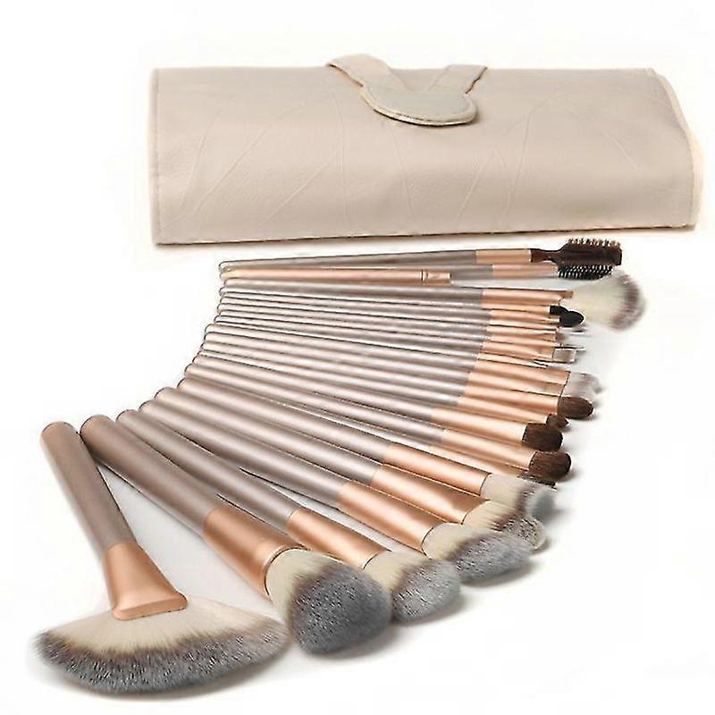 Lebanghui 12/18/24pcs Make-up Pinsel Set Holz Griff Foundation Pinsel Make-up Tools Make-up Pinsel Set