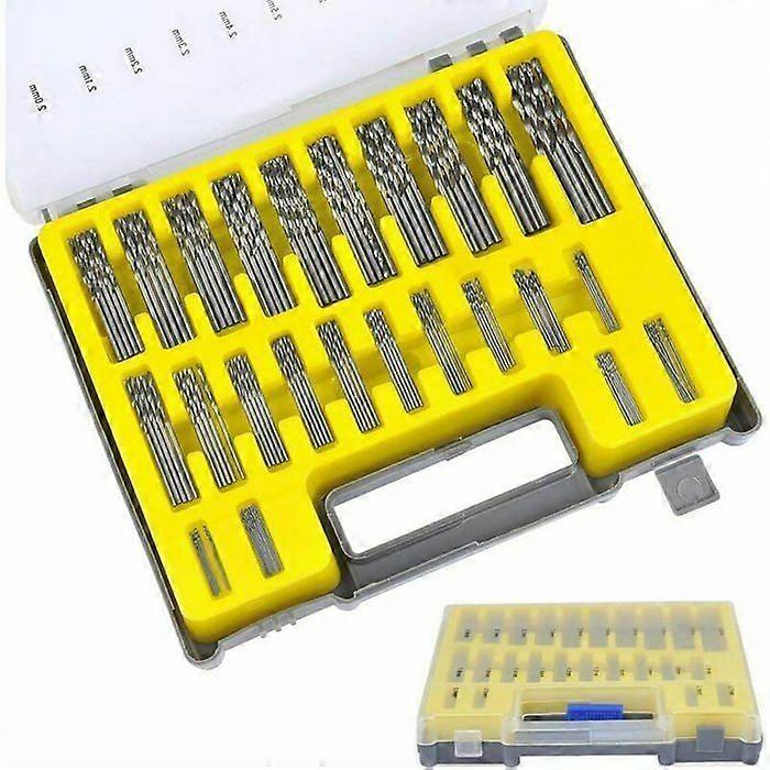 150Pcs Twist Drill Bits Kit HSS Titanium Micro Drill Bit Set Tools 0.4mm-3.2mm for Wood, Metal