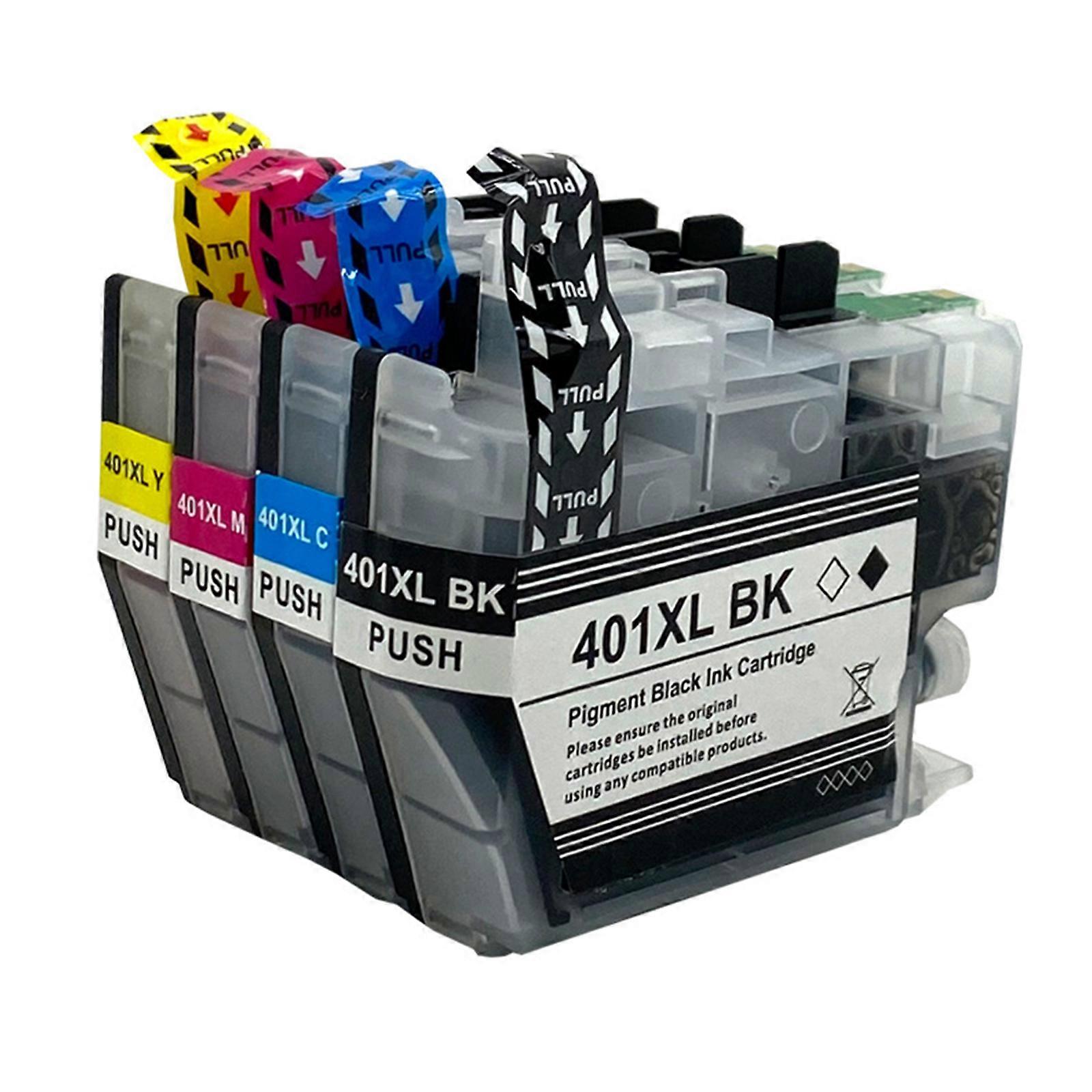 LC401 Ink Cartridges for LC401XL MFCJ1010DW J1012DW J1170DW Printer Ink Prevent Clogging Bright Colors Ink Cartridge