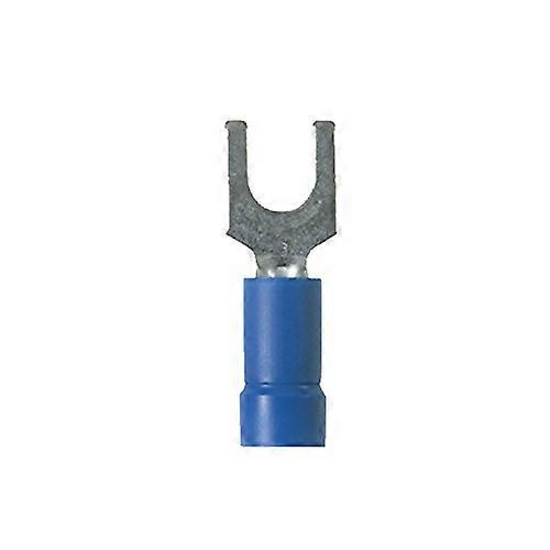 PV14-8F-M 16/14 Gauge #8 Fork Vinyl Terminal, 500 Pack, Electrical Wiring Connectors, Insulated Fork Terminals