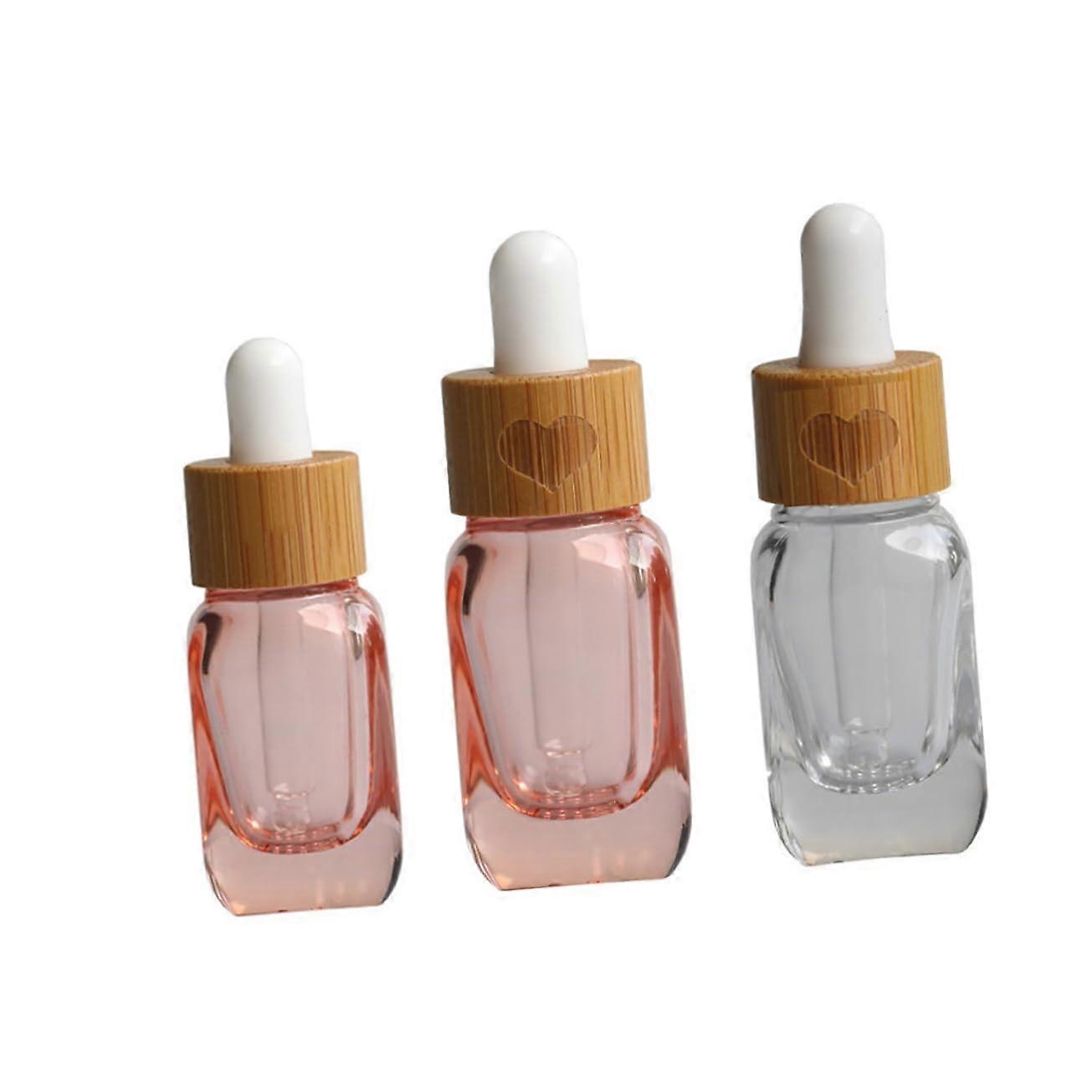 Essence Bottle Essential Oil Dropper Bottle Set 3pcs Glass Sub Bottles for DIY Perfume Crafting and Storage