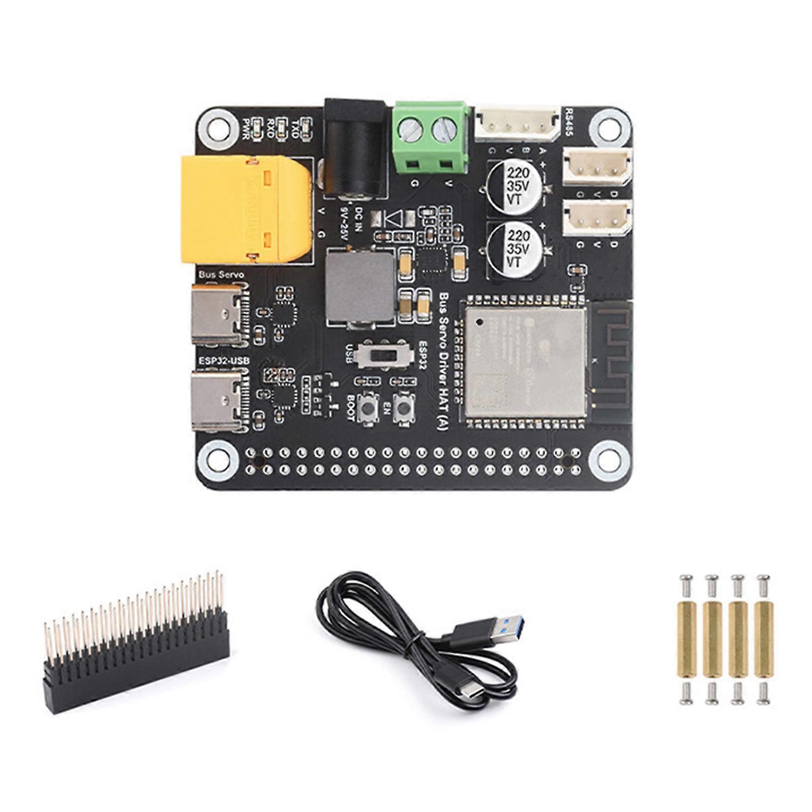 Integrierte ESP32-Bus-Servotreiberplatine für 253 Servooperationen, perfekt für Quadcopter und Roboter Umfassend