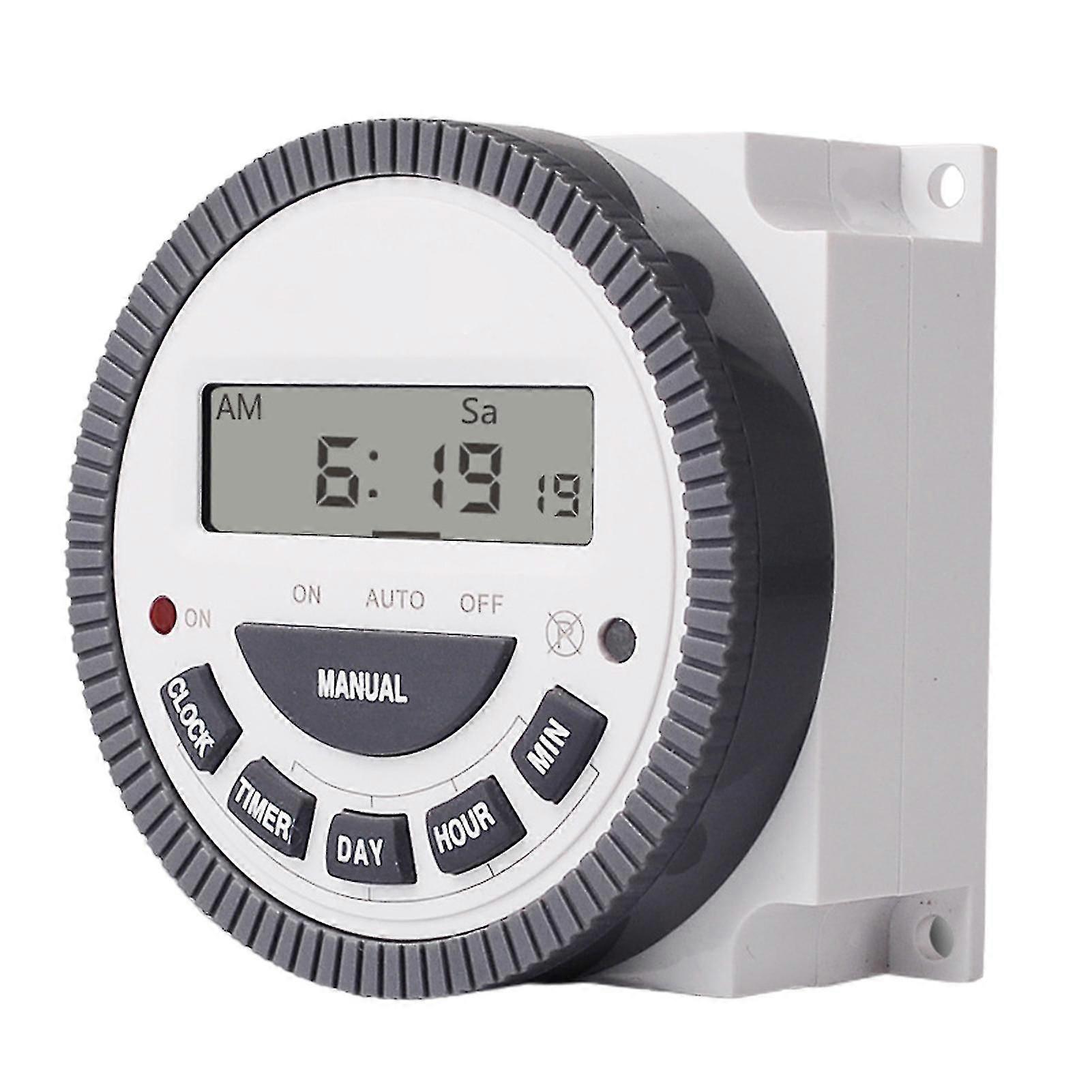 Tm619h-2 Time Switch Programmable Accurate Timing Multipurpose Automatic Lcd Digital Timer Relay For Household Appliance Q