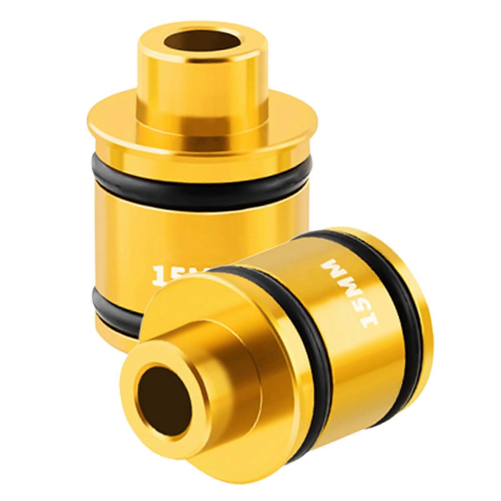 Steckachsenadapter Thru Axle Converter Gold, Bicycle Hub Conversion Kit, Compatible with Men's and Women's Bikes, Durable Repair Accessory