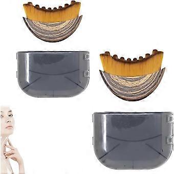 Lymphatic Contour Face Brush, 2 Pcs Dry Brushing Face Brush, Lymphatic Drainage