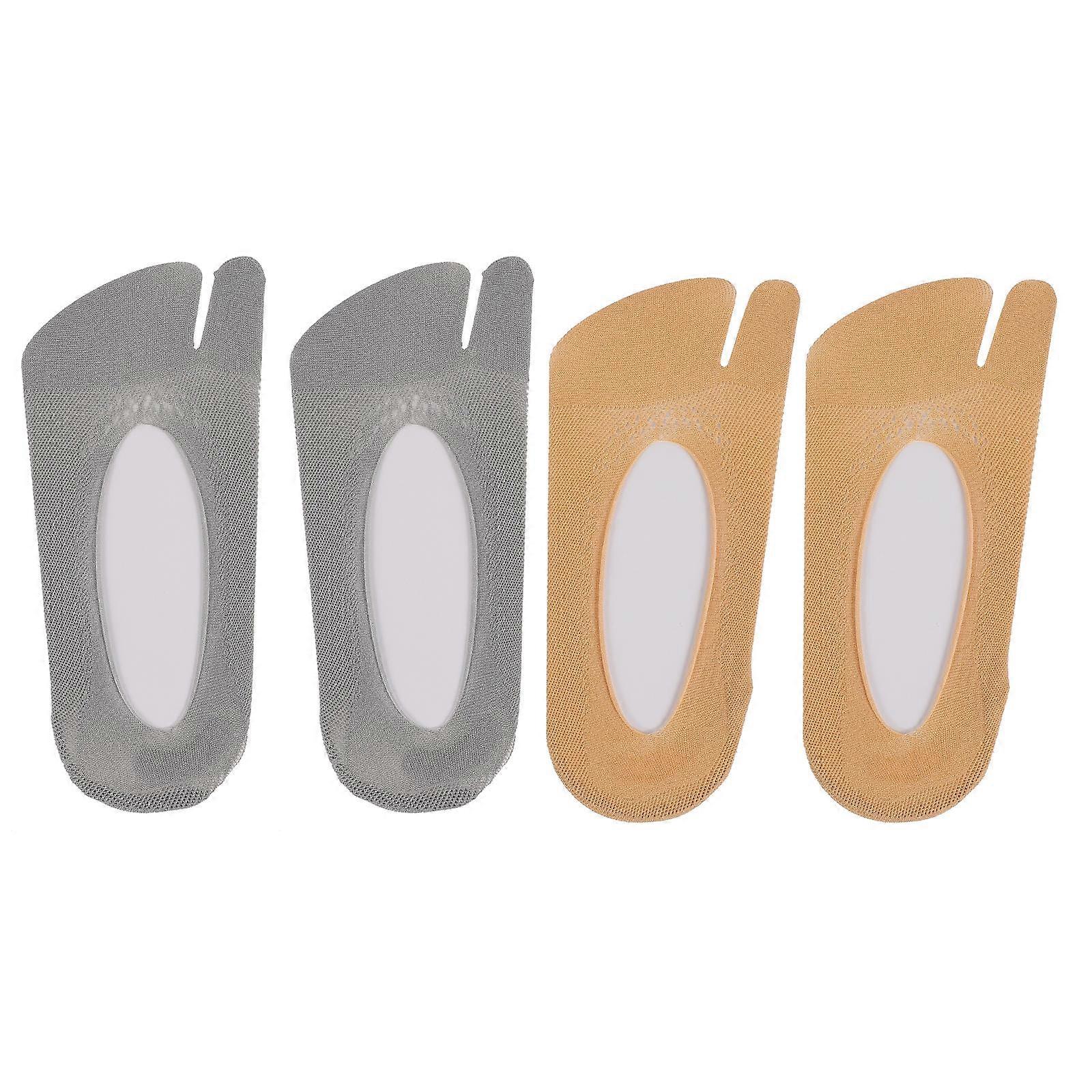 Here's a refined and engaging product description based on the details you provided:
**2 Pairs Breathable Short Split Toe Socks for Women –