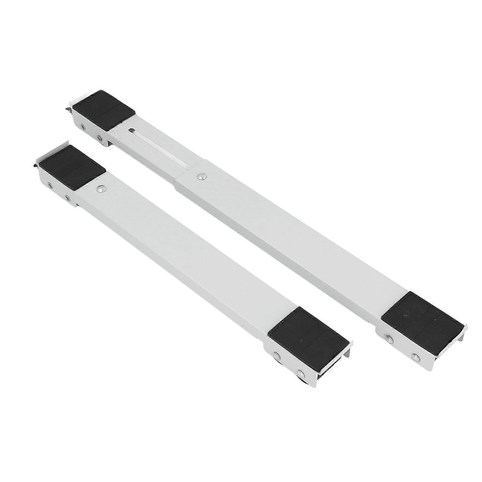 2Pcs Appliance Rollers Refrigerator Universal Heavy Duty Extendable Mobile Washing Machine Base Rustproof Bracket 