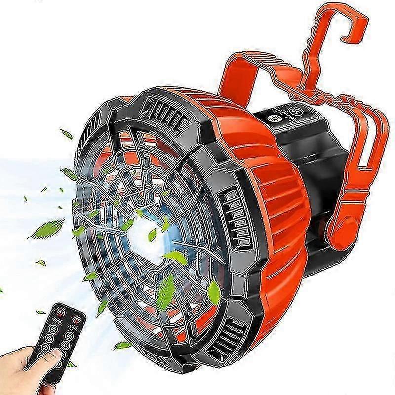 Outdoor Camping Tent 3 In 1 Fan With Led Light,rechargeable Function With Remote Control