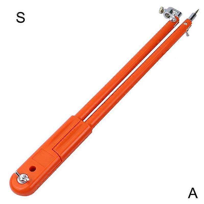 For Carpenter 2Pcs Orange Scribing Compass Tool Adjustable Circle Drawing Marker