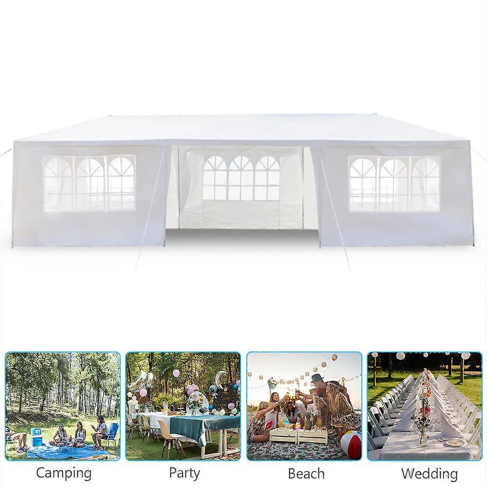 3*9m 7-Sided Iron PE Cloth Spiral Pipe Pergola