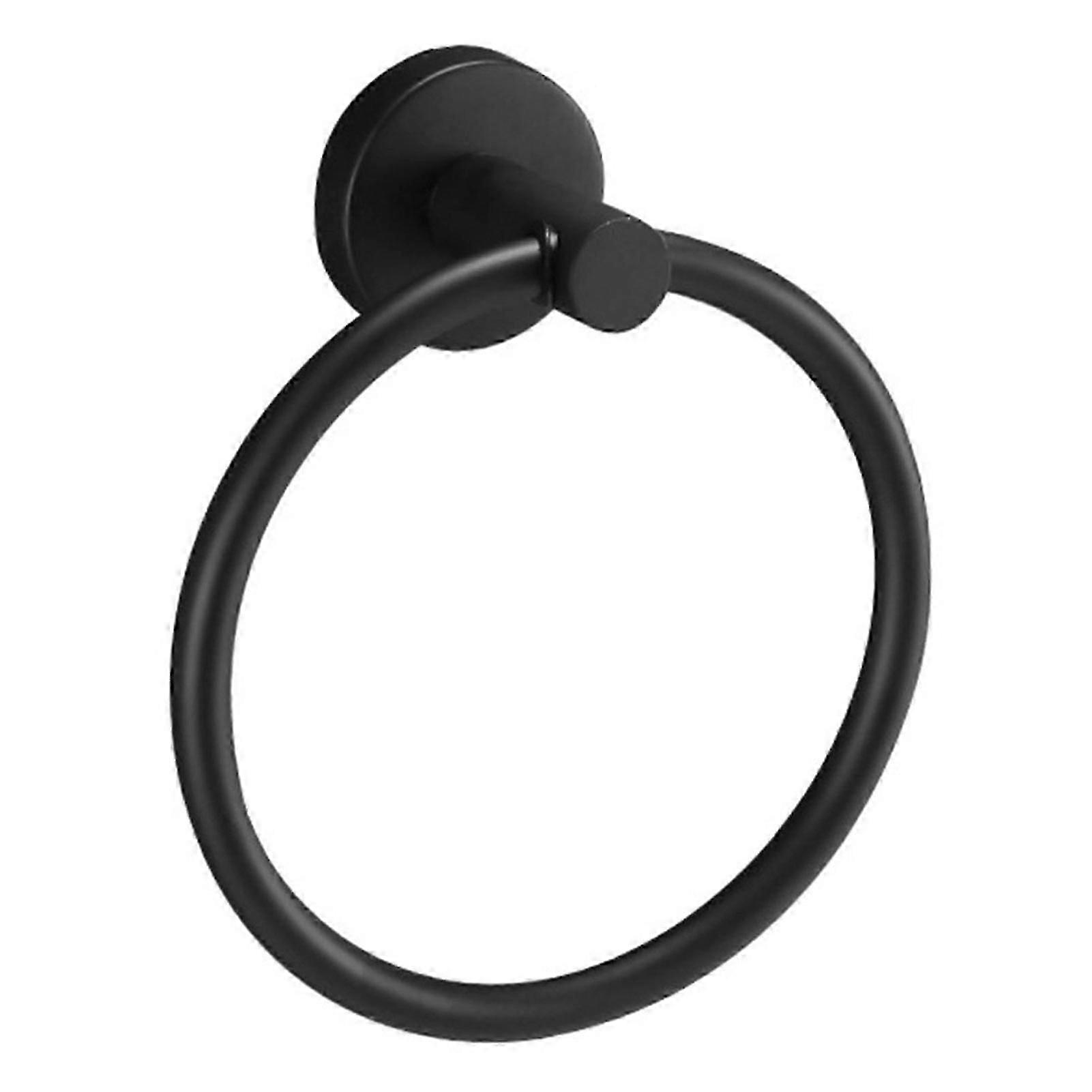 吸盤タオルリング壁掛け金属ホルダー無地取り付けが簡単バスルームハンドタオルホルダーハンガーフック