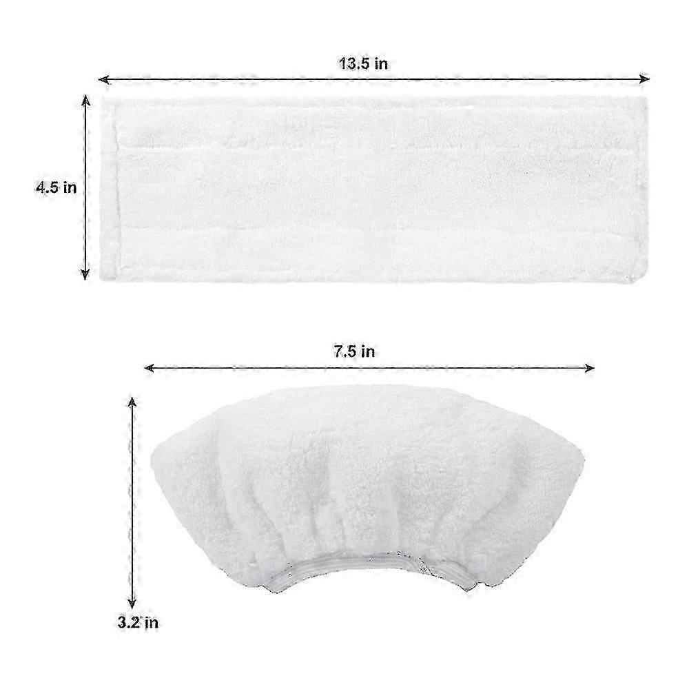 Microfiber Cloth Set Suitable for Certain Steam Cleaners, Includes 3 for Floor Nozzle and 3 for Other Uses, Compatible with Multiple Models