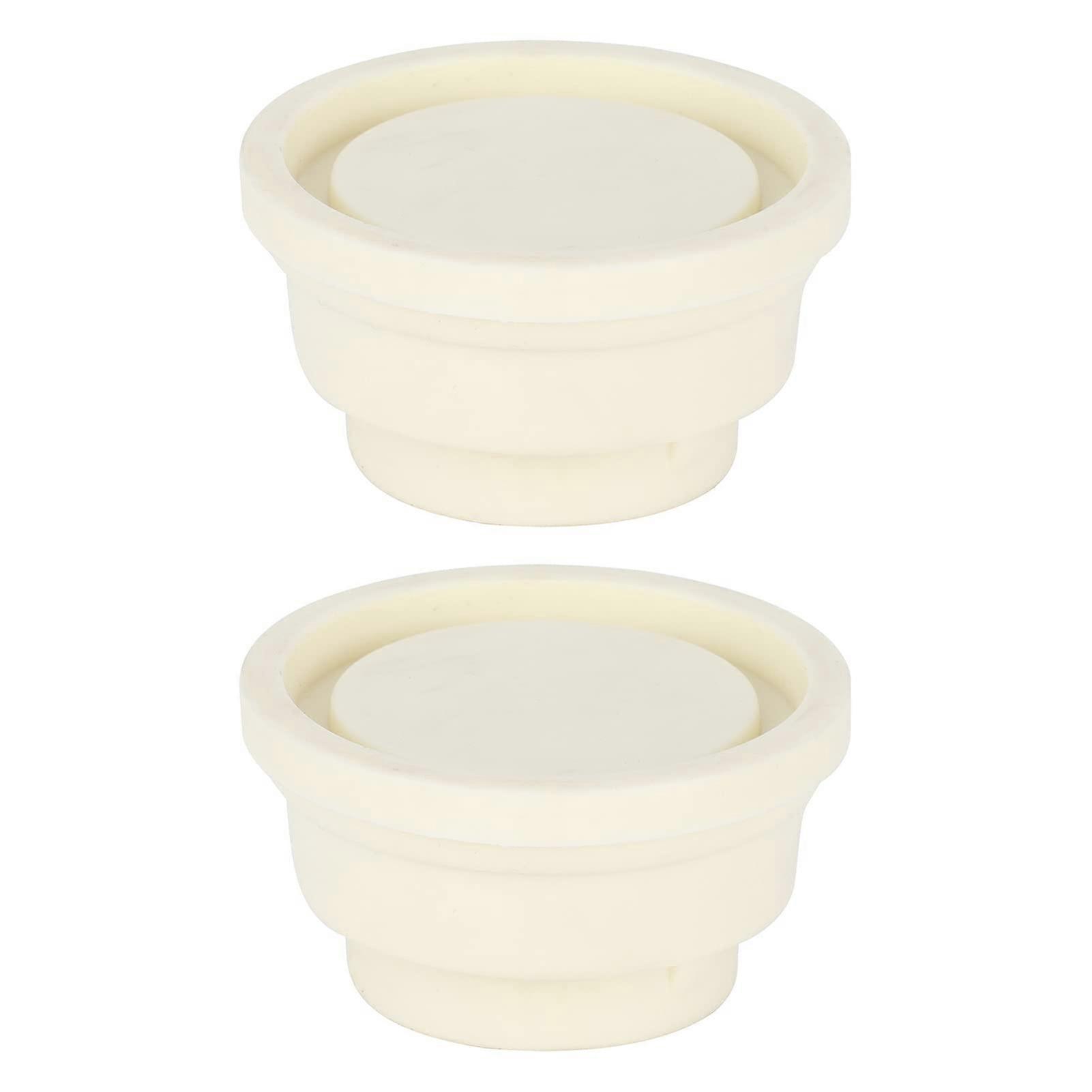 Rubber Stoppers for Pool Ladders - 2 Pieces Swimming Ladder End Caps, Durable Rubber Bumper Caps for Safety and Compatibility
